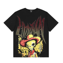 Mixed Emotion Alien Cowboy Retro Graphic Tee