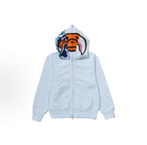 A Bathing Ape Milo Shark Double Hood Zip Up Hoodie Multiple Colors