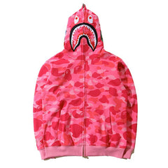 BAPE Shark Pink Camo Full Zip Hoodie