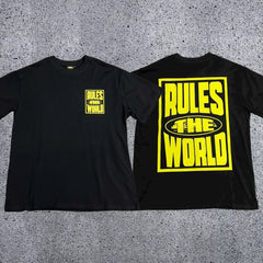 Corteiz RTW Box Logo T-Shirt – Black/Yellow