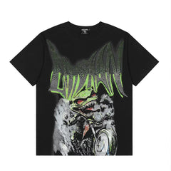 Mixed Emotion Dinosaur Monster Retro Graphic Vintage Tee
