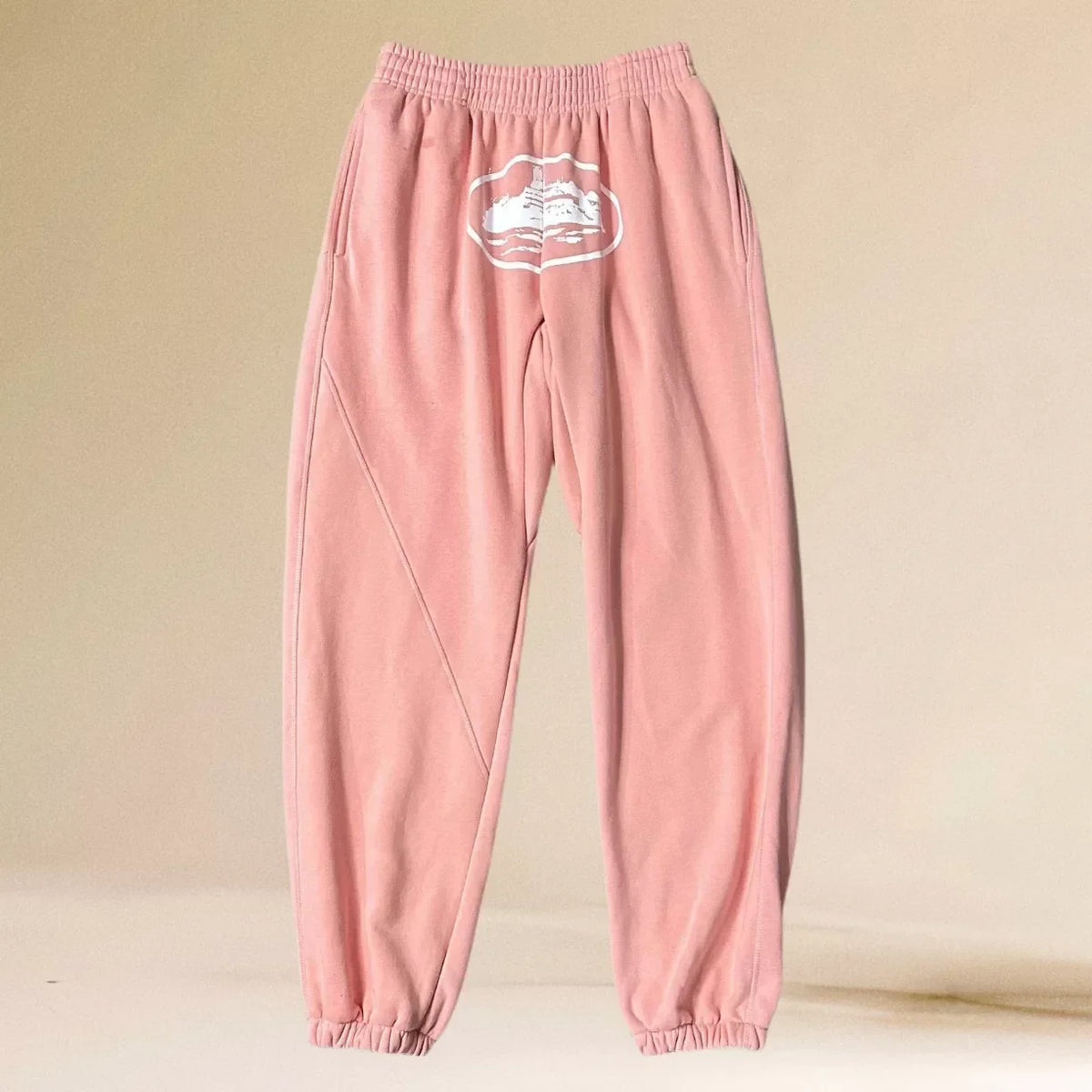 Corteiz Alcatraz Island Heavyweight Sweatpants pink