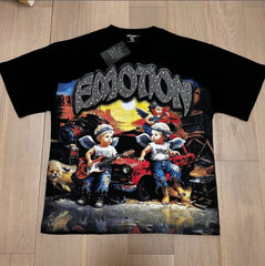 Mixed Emotion Rock Band Cherubs Retro Graphic Tee