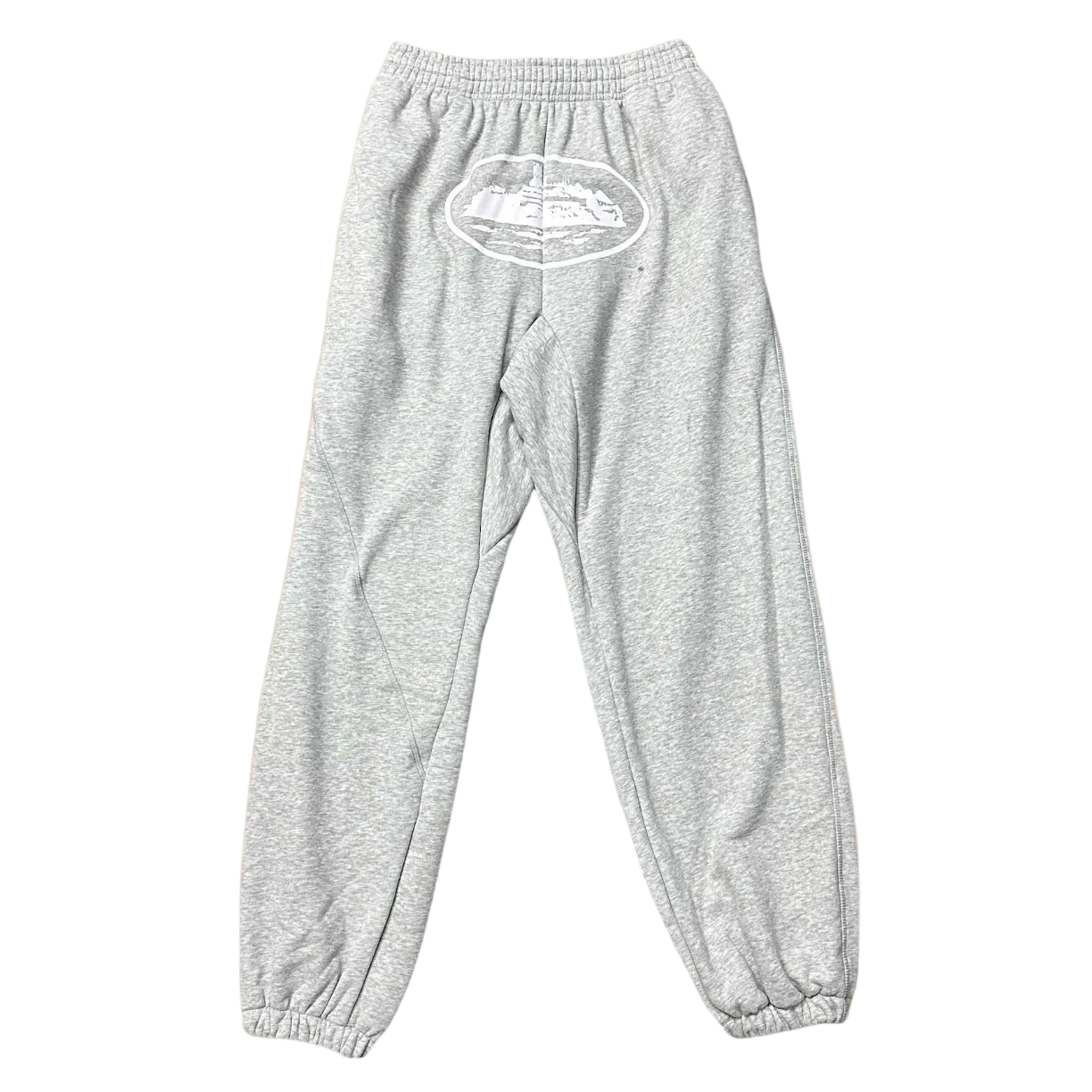 Corteiz X Slaughter Gang 21 Savage Grey Graphic Jogger Pants