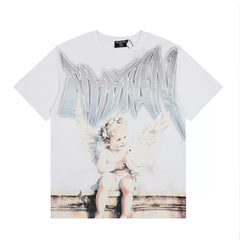 Mixed Emotion Sitting Cherub Retro Graphic Tee