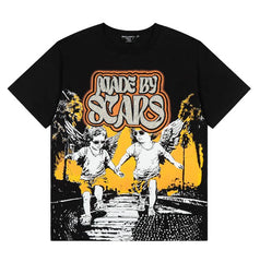 Mixed Emotion Made By Scars Twin Cherubs Graphic Tee