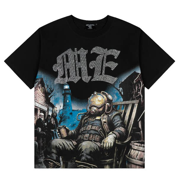 Mixed Emotion Vintage Deep Sea Diver Graphic Tee
