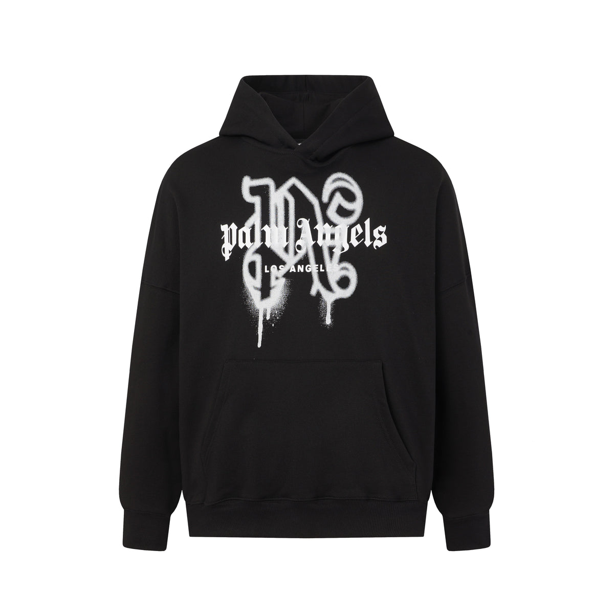 Palm Angels Spray Paint Graffiti Logo Oversized Hoodie