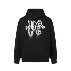 Palm Angels Spray Paint Graffiti Logo Oversized Hoodie